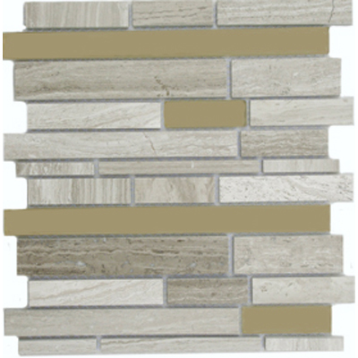MBG803<br>Marble and Glass Mixed on 12x12 Mesh MBG803<br>Marble and Glass Mixed on 12x12 Mesh