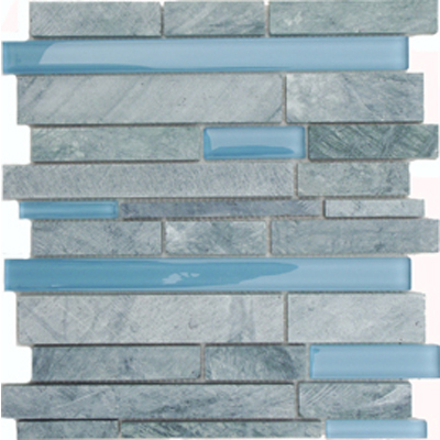 MBG804<br>Marble and Glass Mixed on 12x12 Mesh MBG804<br>Marble and Glass Mixed on 12x12 Mesh