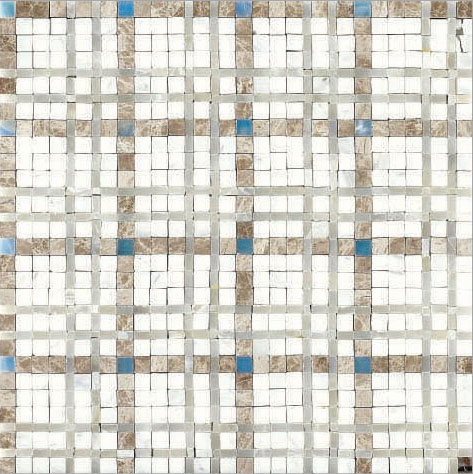 MBJ613<br>Jade Mosaic Tile on 12 x 12 Mesh MBJ613<br>Jade Mosaic Tile on 12 x 12 Mesh