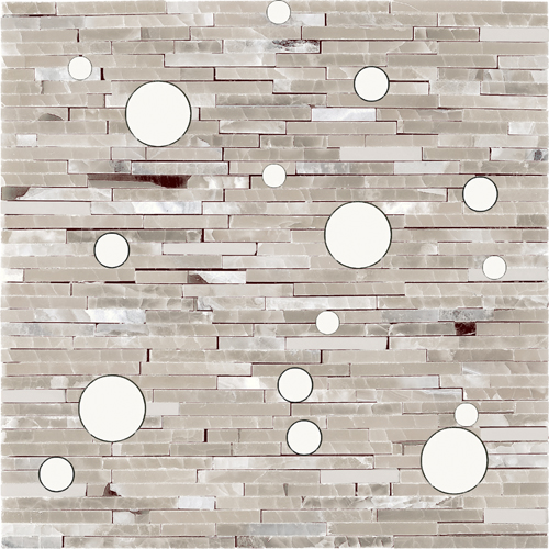 MBJ711<br>Jade and Marble Mosaic Tile on 12 x 12 Mesh MBJ711<br>Jade and Marble Mosaic Tile on 12 x 12 Mesh